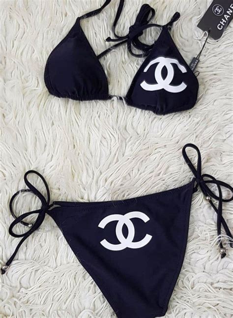 chanel bathing suit two piece|west coast bikini sling Chanel.